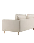 Venture Home Zero Corner Sofa - Woodlook / Beige Fabric