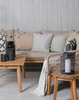 Venture Home Chania Corner sofa - Latte/Acacia