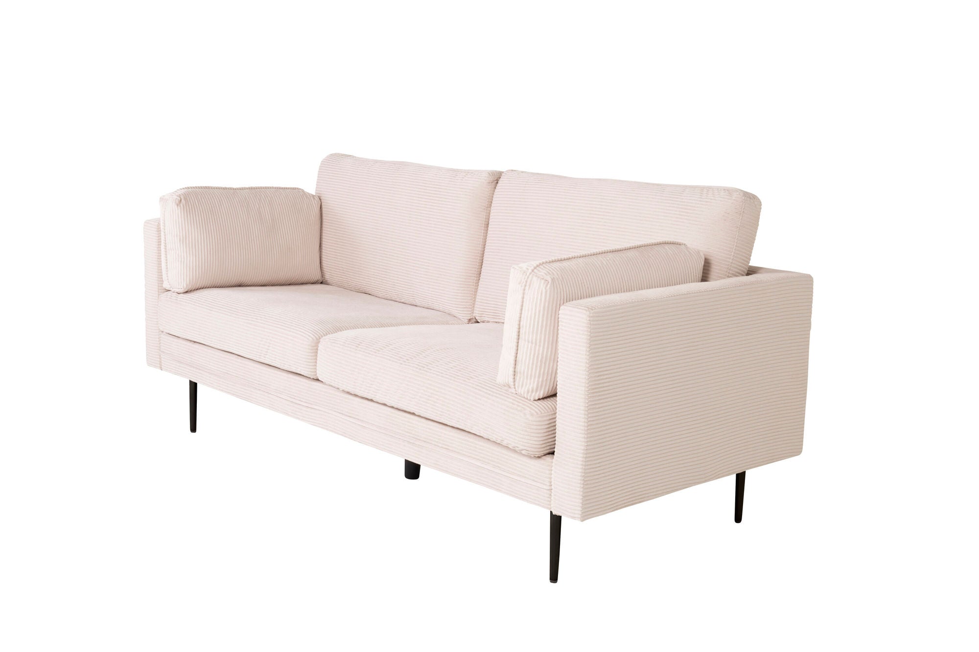 Venture Home Boom - 3 seat sofa Corduroy - Beige+Black Legs for Boom Sofa - FULL SET_1 - vivahabitat.com