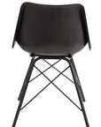 Chair Loft Leather/Metal Black