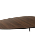 Coffee Table Rounded Triangle Tea Tree Wood Brown