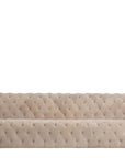 Couch 3 Seats Buttons Suede Beige