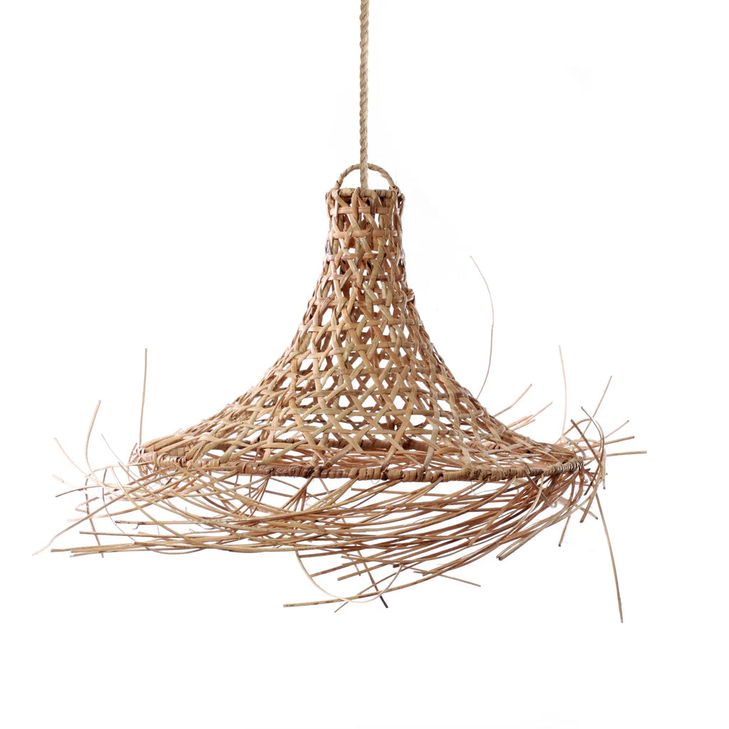 The Mykonos Hanging Lamp - Natural - M -vivahabitat.com