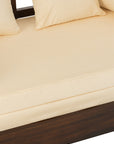 Sofa/Bed Conie Mattress+4Cushions Mango Wood Dark Brown