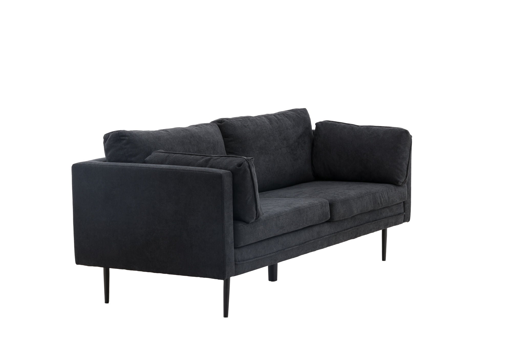 Venture Home Boom Sofa - Black / Black Fabric / linen