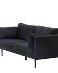 Venture Home Boom Sofa - Black / Black Fabric / linen