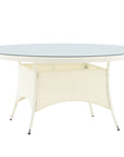 Venture Home Volta Table ø 150 - White/Glass
