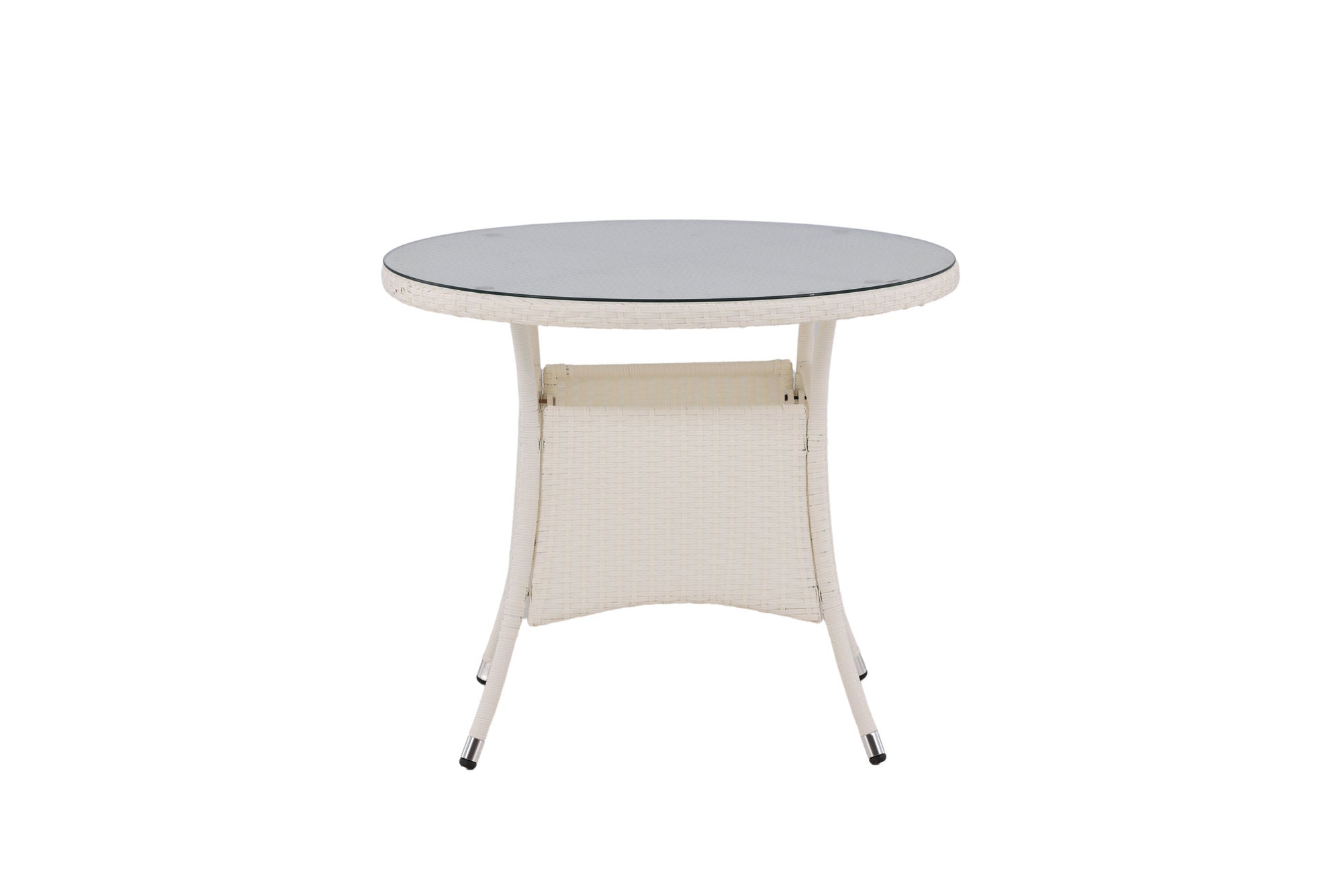 Venture Home Volta Table ø 90 - White/Glass