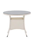 Venture Home Volta Table ø 90 - White/Glass