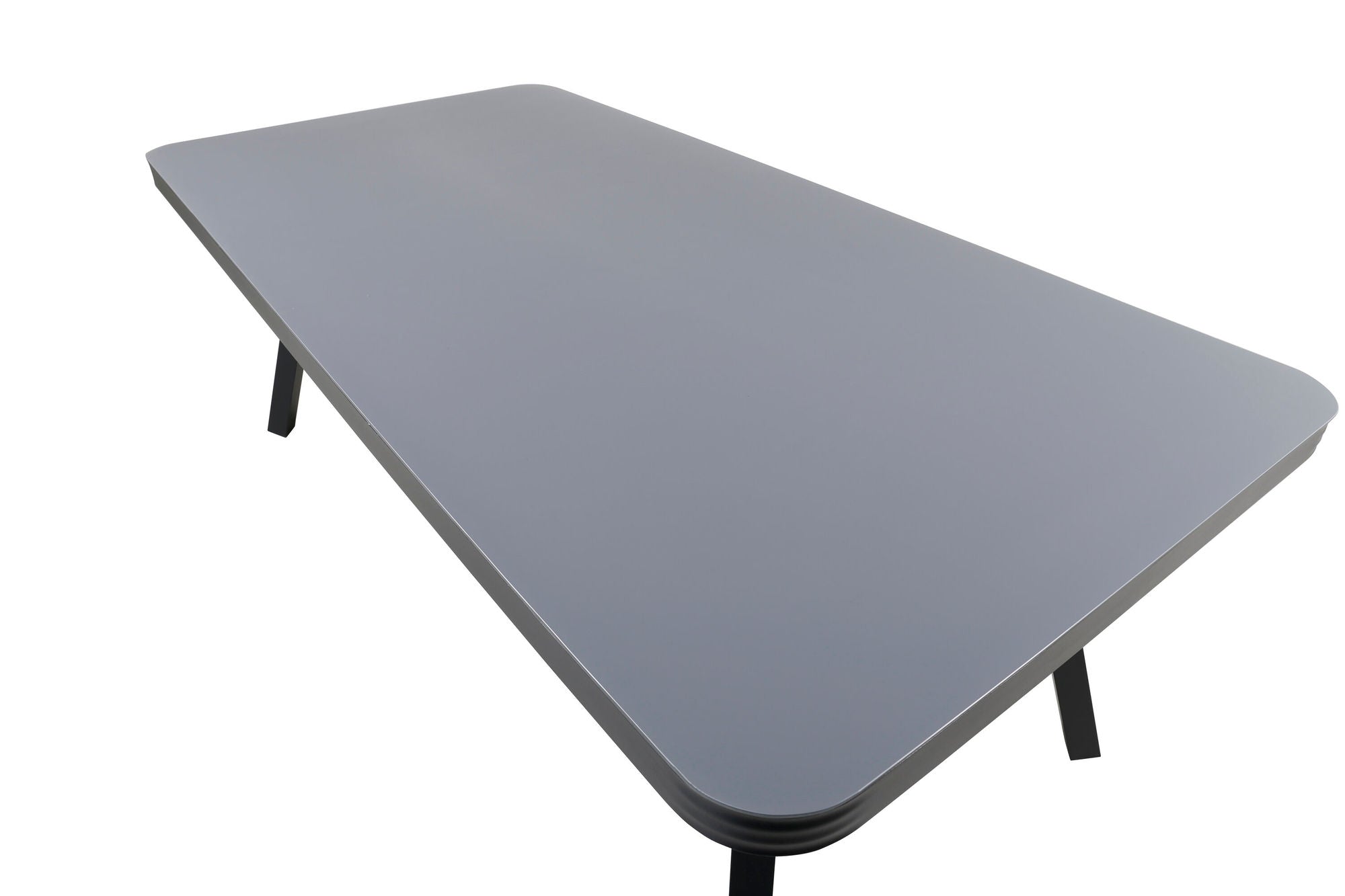 Venture Home Virya Dining Table - Black Alu / Grey Glass - big table