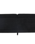 Venture Home Antibes 3-seat sofa - Dark Grey Velour Fabric