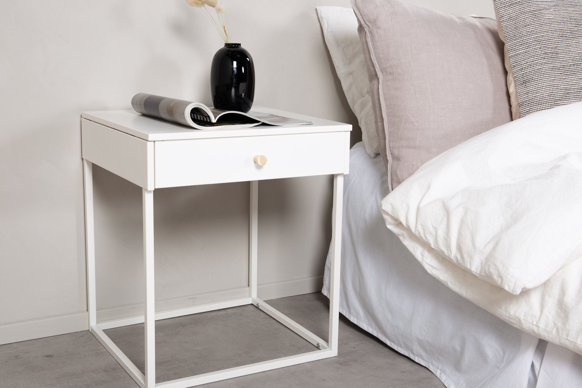 Venture Home Bakal - Bedside Table - White