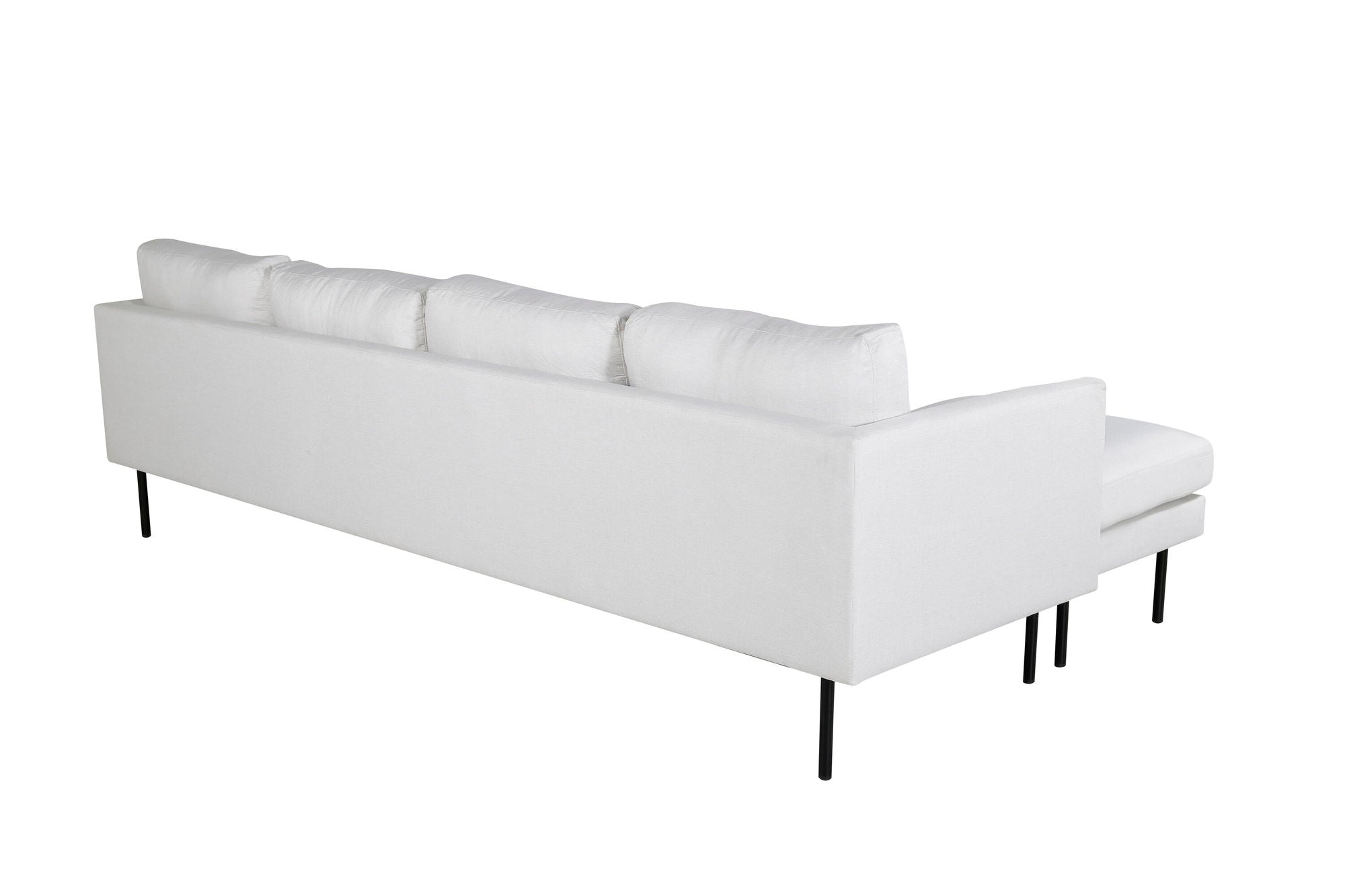 Venture Home Zoom U-Sofa – Stoff in Schwarz / Hellbeige