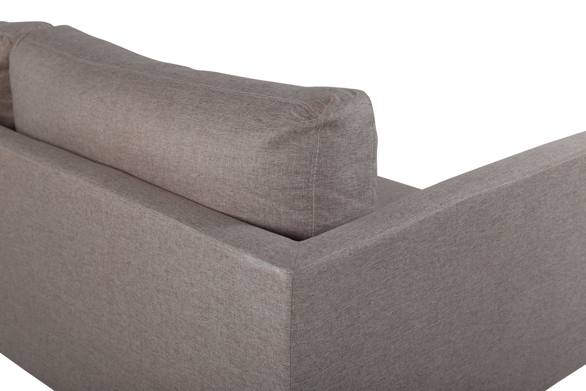 Venture Home Zoom 3-Sitzer-Sofa – Schwarz / Brauner Stoff