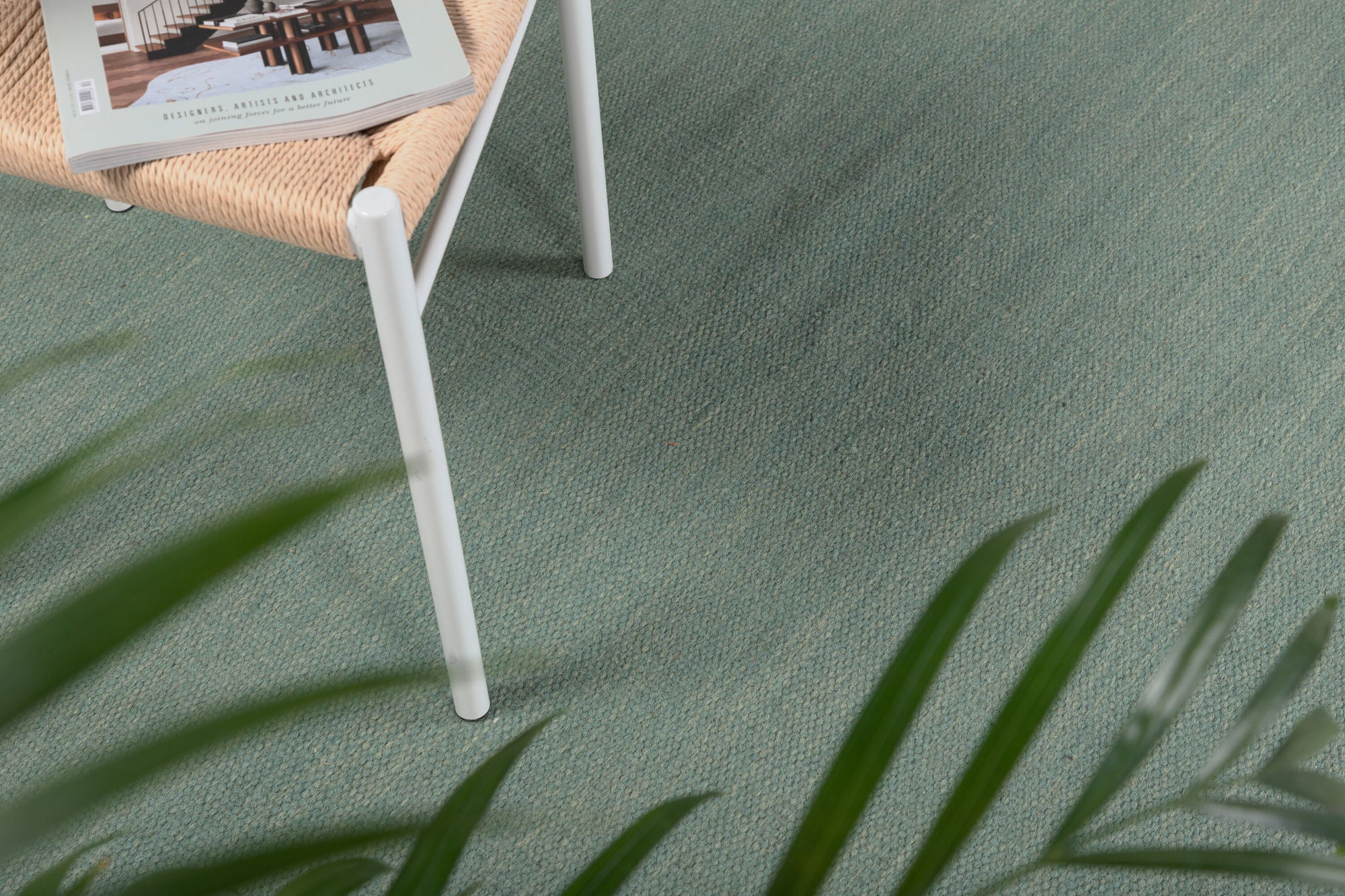Venture Home Jaipur Wollteppich – 200 x 300 – Olivgrün