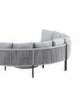 Venture Home Virya - Halfmoon sofa group- Black / Grey - Rope -
