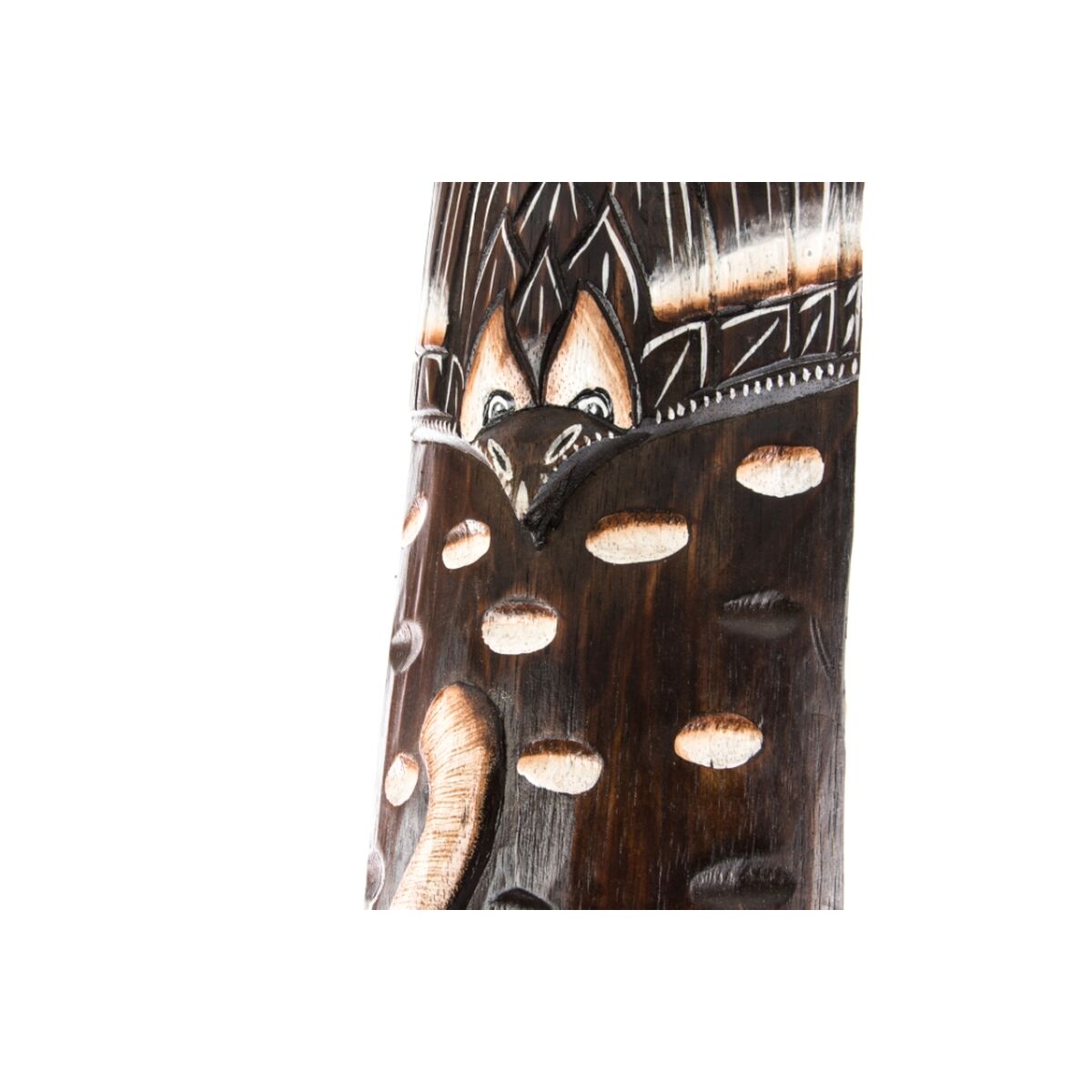 Decoración de Pared DKD Home Decor Beige Colonial Marrón oscuro Máscara 15 x 6 x 100 cm (3 Piezas)