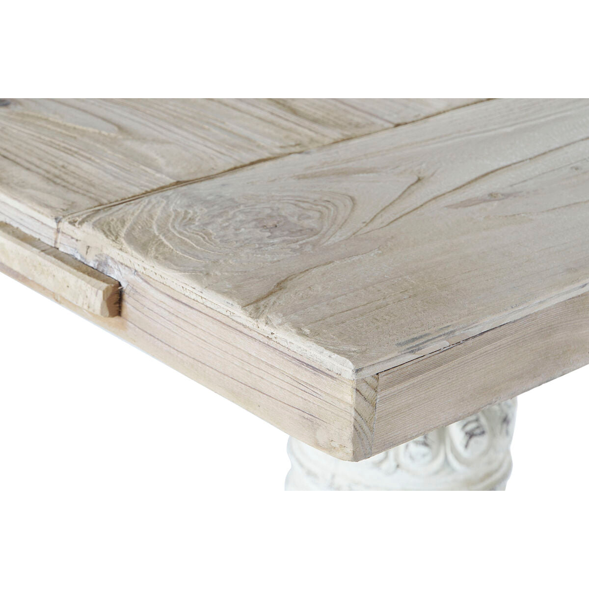 Dining Table DKD Home Decor White Natural Fir 200 x 90 x 78 cm