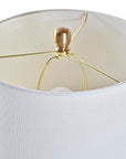 Design table lamp in gold and glass
