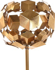 Geometric floor lamp in gold