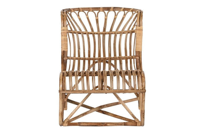 Rattan lounge chair outdoor and indoor
