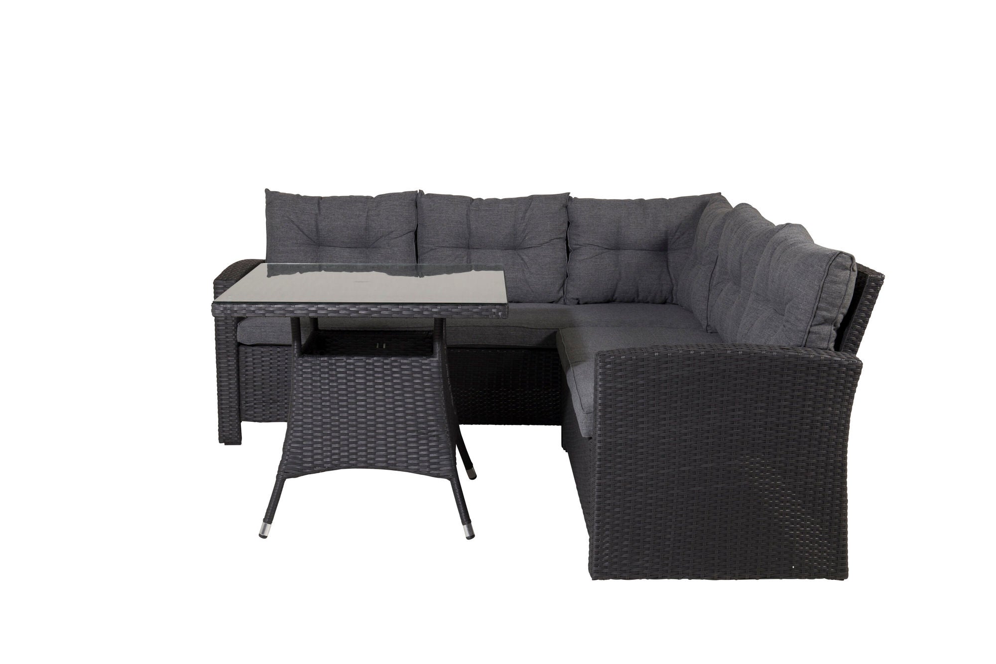 Venture Home Watford Corner sofa - Black/Grey
