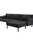 Convertible Sofa bed sleeper velvet